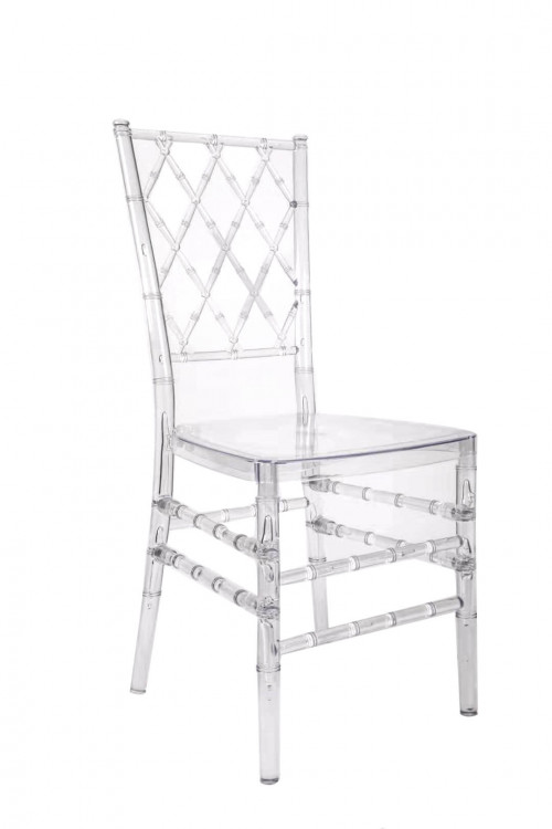 Clear Diamond Back Chair