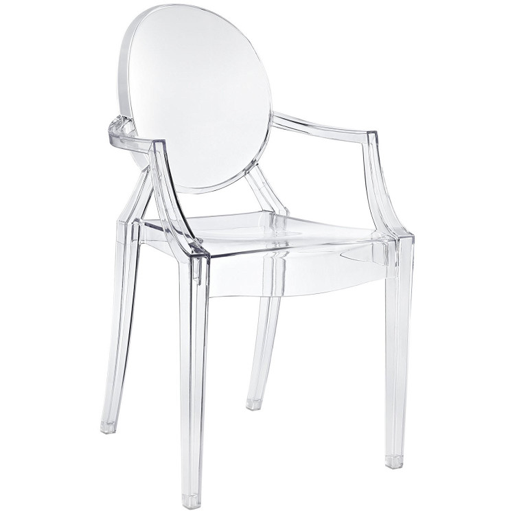 Clear - Ghost Chair with Arms Ghost Chairs