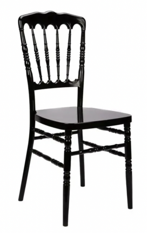 Black Napoleon Back Chair