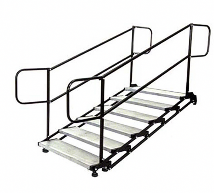 6' High Ultra Steps W/Railings