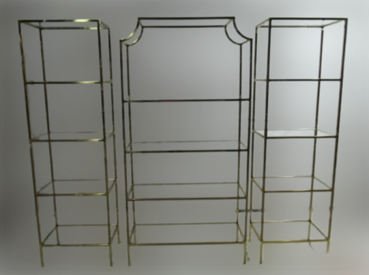 Gold Arc Shelf Display - 3 Piece Set