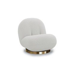 Colette Pearl Lounge Chair - Ivory Boucl�