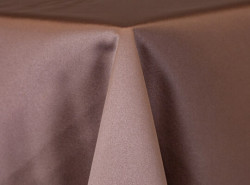 Taupe Lamour Matte Satin Linen