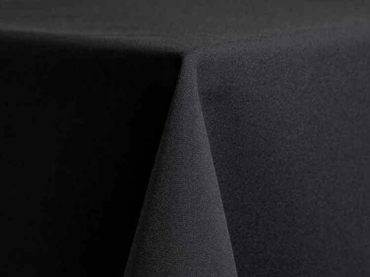 Black Polyester Linen