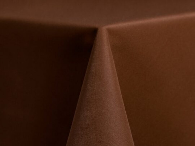 Brown Polyester Linen
