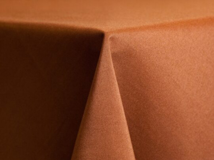 Copper Polyester Linen
