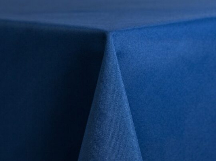 Dark Blue Polyester Linen