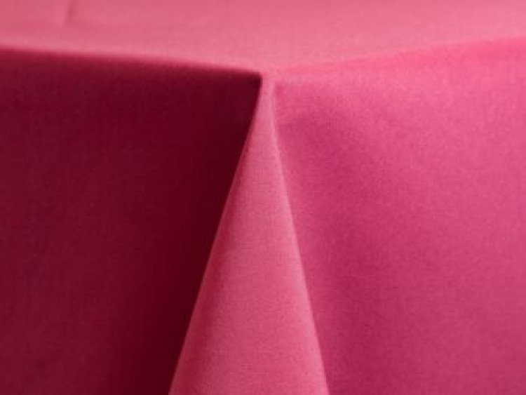 Hot Pink Polyester Linen