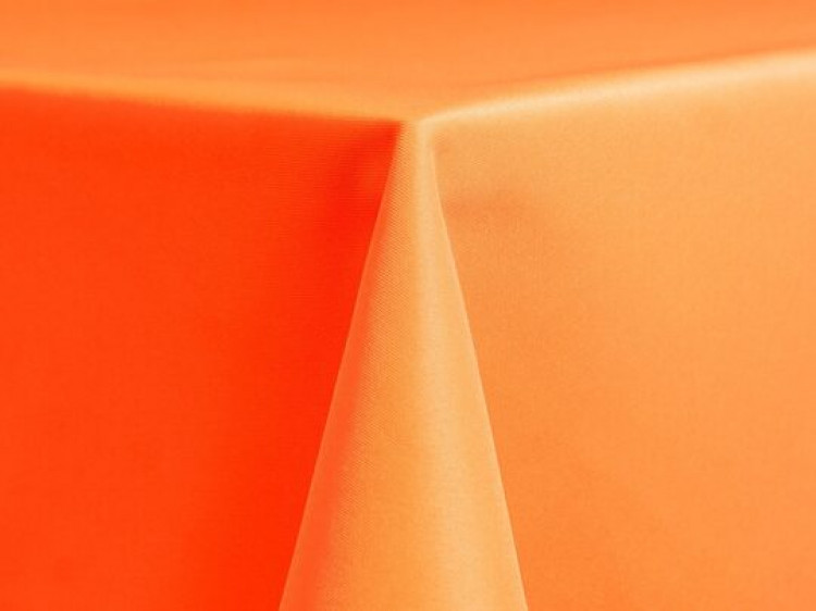 Neon Orange Polyester Linen