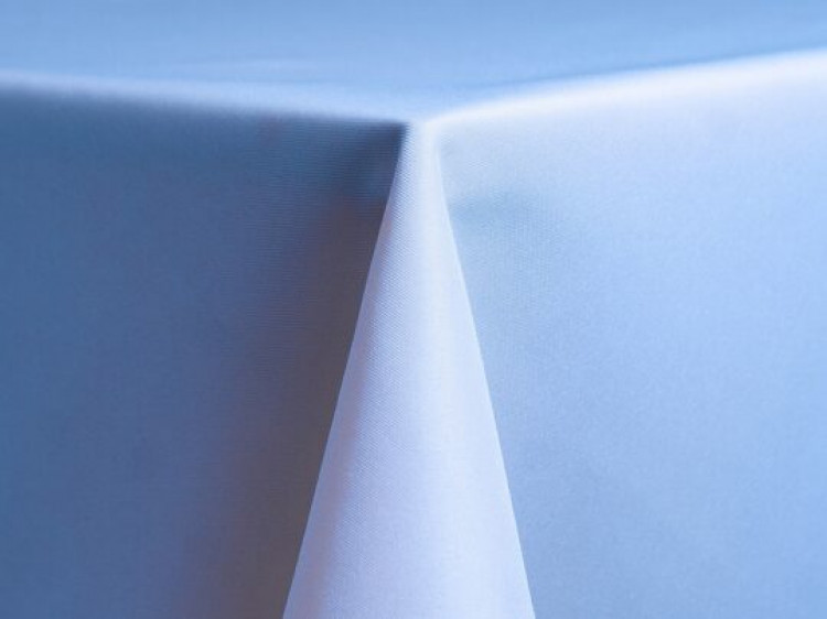 Powder Blue Polyester Linen