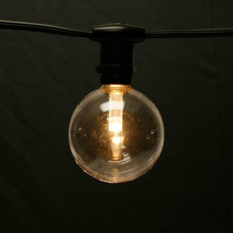 Patio Globe String Light 50' (Black Cord)