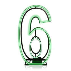 6 (SIX) NEON Marquee Number 5'