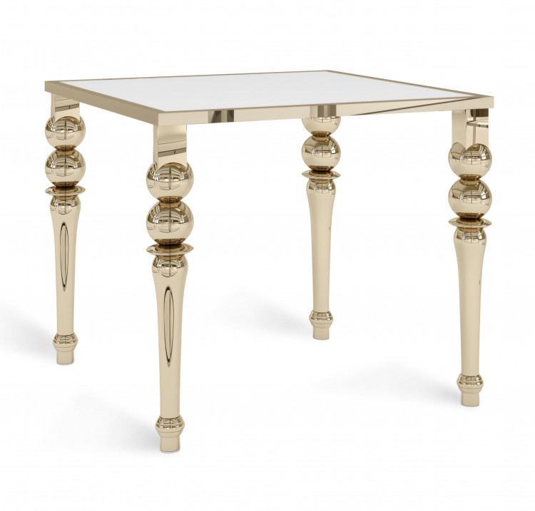 Bowery Table - Polished Gold - 30 Ambassador Legs (36 X 36