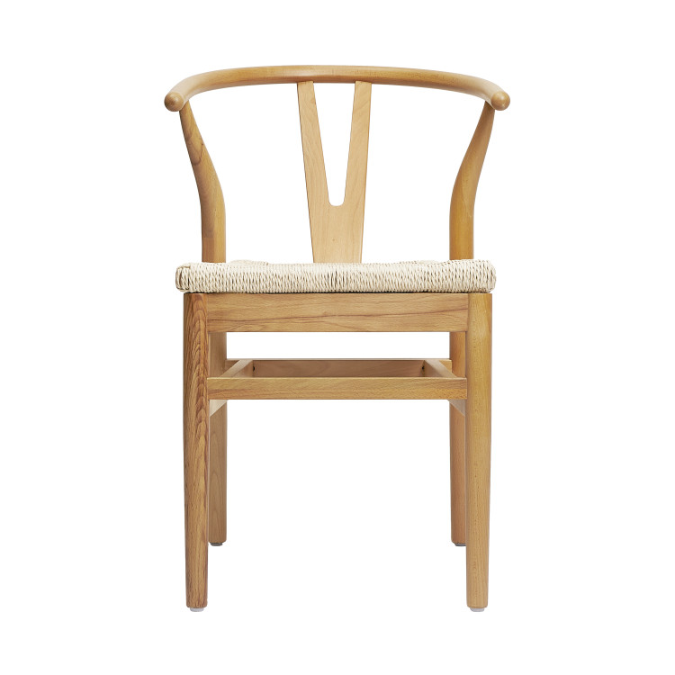 Wood Natural Wishbone Chair