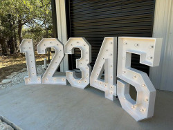 4' Marquee Numbers