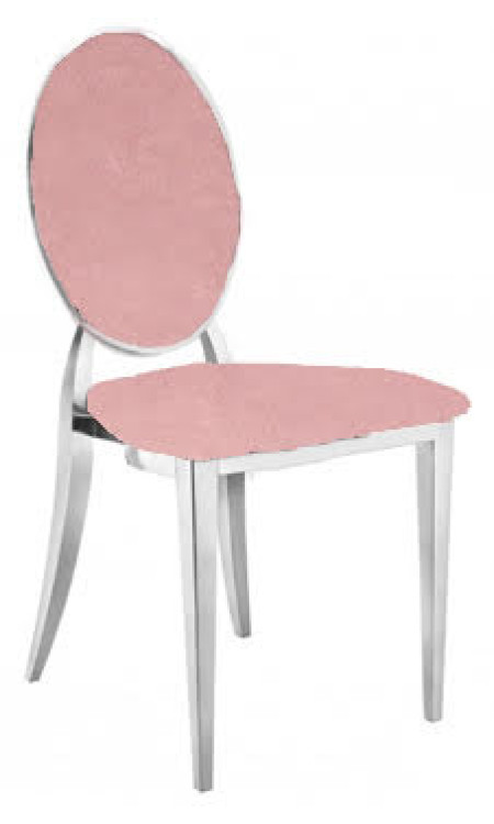 Stainless Bella Chair Blush