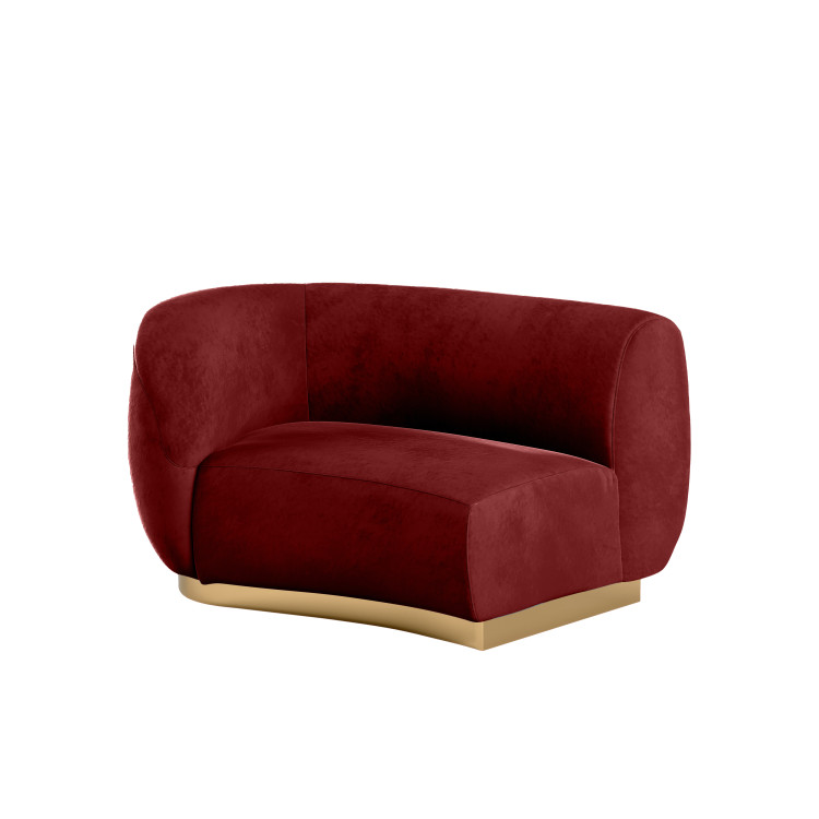 Colette Sofa - Crimson Velvet