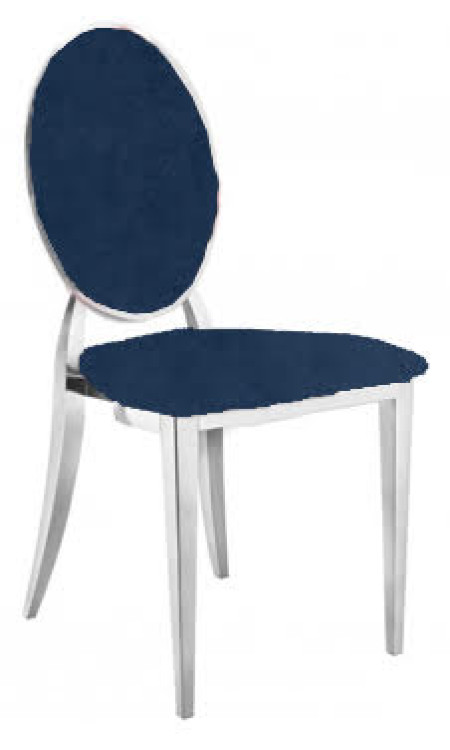 Stainless Bella Chair Dark Blue