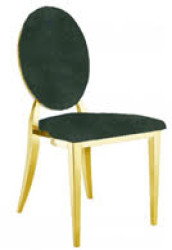 Gold Bella Chair Hunter Green