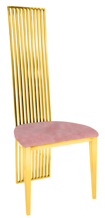 Gold Florence Chair Blush