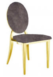 Gold Bella Chair Gray