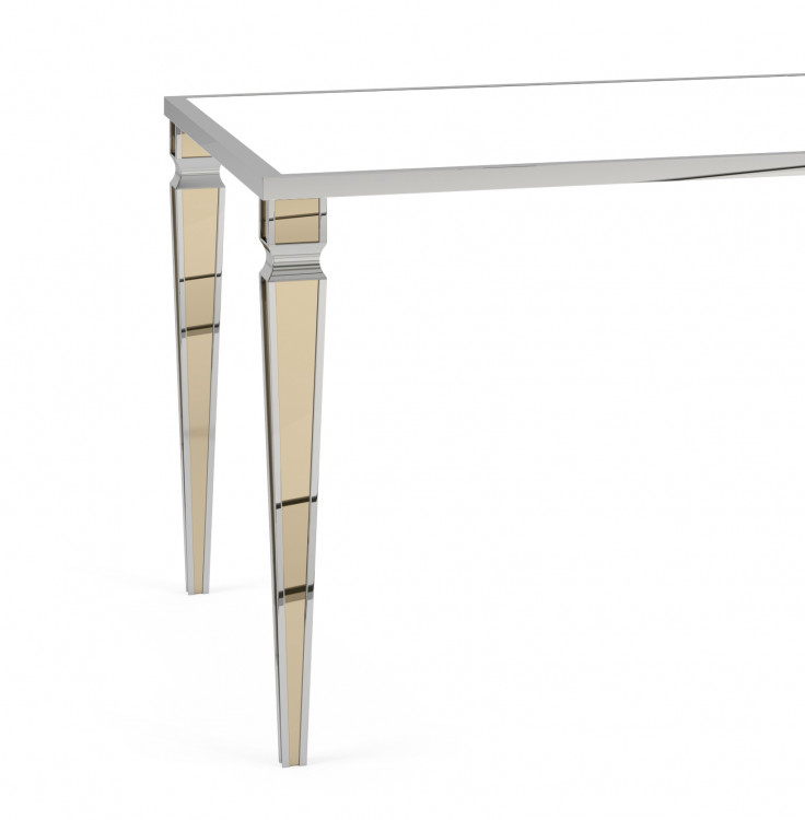 Metropolitan Table - Polished Stainless - 30 Deco Legs (8'