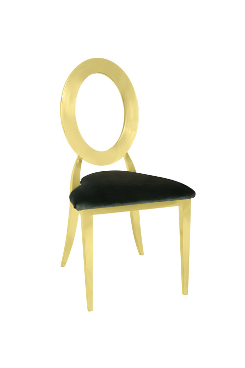 Gold Carli Chair Hunter Green