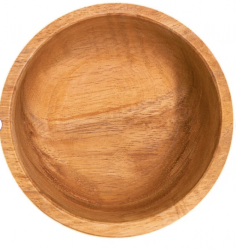 Wood Salad Bowl Serving 12 Round