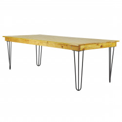 Honey Farm Table with Black Hairpin 8' X 42