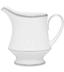 White China Silver Rim Creamer