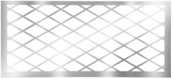 6ft  Diamond Front Silver Bar (SW)