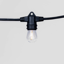 Black Edison String Light 100'