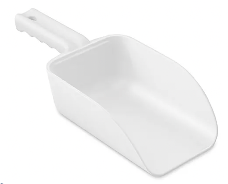 White Plastic Ice Scoop 32oz