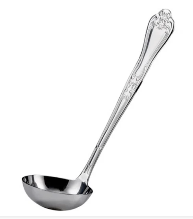 SS Serving Spoons - 9 Elegance Gravy Soup Ladle 2 oz