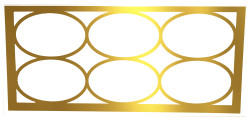 6ft Circle Front Gold (GW)