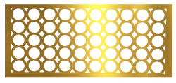 8ft Bubble Front Gold Bar (GW)