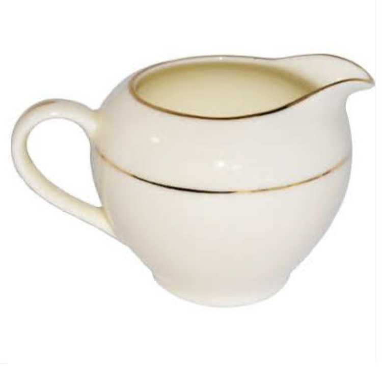 Ivory China Gold Rim Creamer