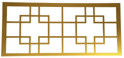 6ft French Window Front Gold (GW)