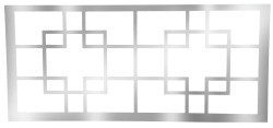 8ft French Window Front Silver Bar (SW)