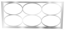 8ft Circle Front Silver Bar (SW)