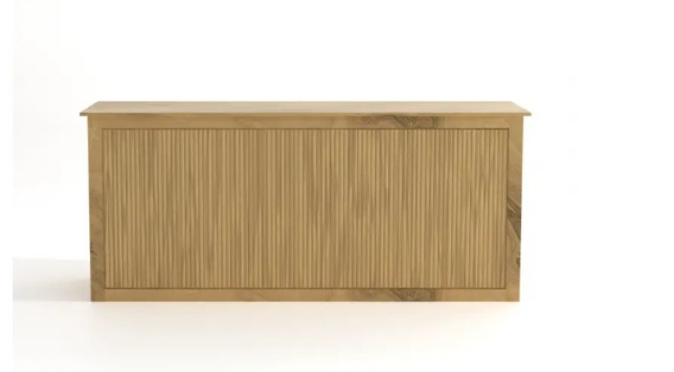 Natural Wood Ribbed Bar - 5'