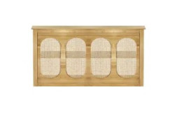 Natural Wood Rattan Bar - 5'