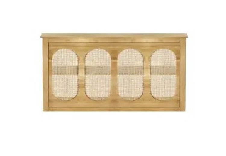 Natural Wood Rattan Bar - 5'