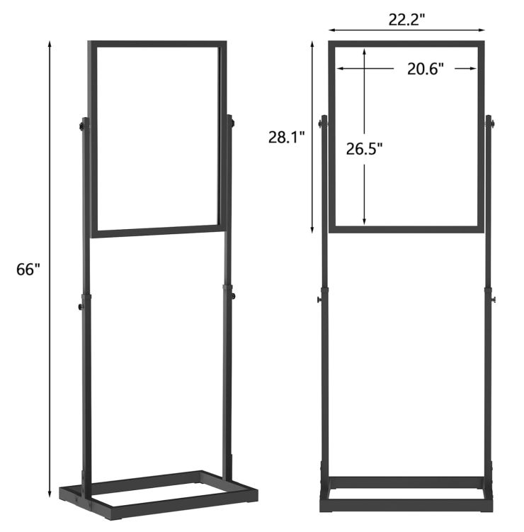 Floor Standing Sign Holder 22x28 Double Sided