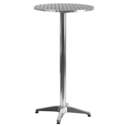36 Brushed Stainless Airport Highboy Table